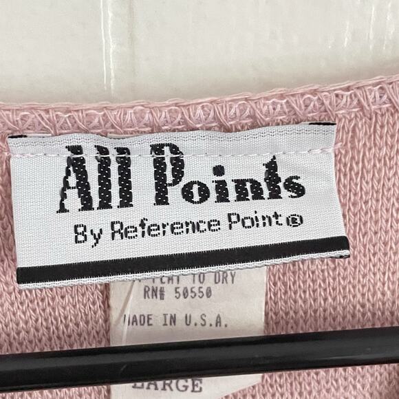 Y2K Pink Sweater L Vintage USA Made Glitter Party Knit NWT Bratz Core - Picture 5 of 8